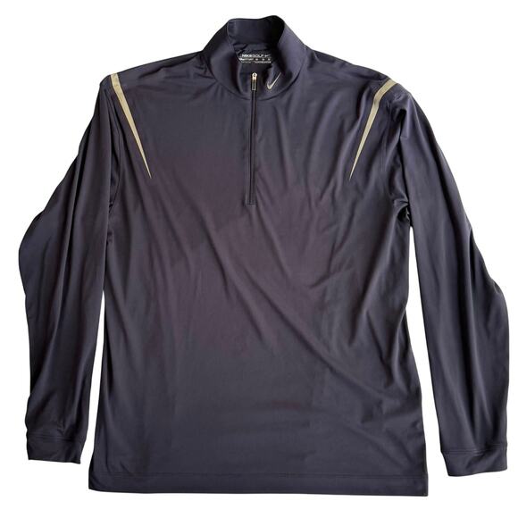 Nike Golf 1/4 Zip Dry-Fit  Long Sleeve Pullover Purple Men’s Medium - Picture 1 of 7
